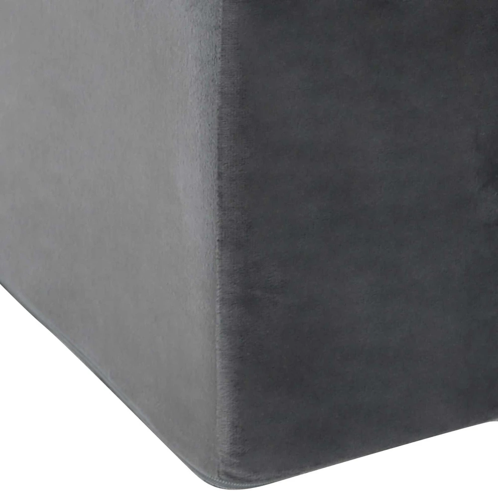 Koja pagalvė 68 x 41 x 24 cm PU putos Pilka