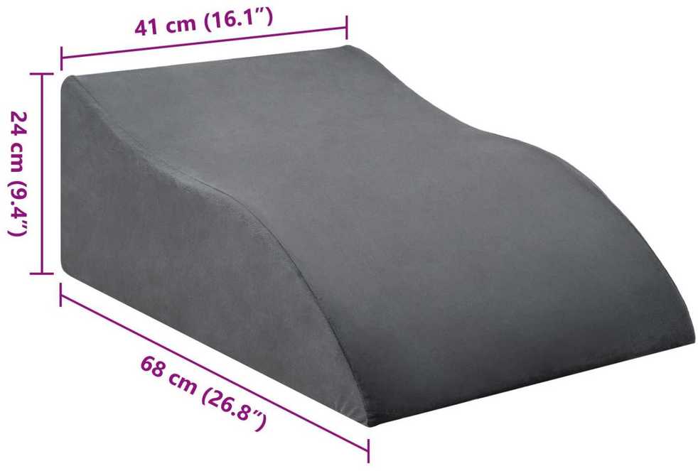 Koja pagalvė Pilka 68 x 41 x 24 cm PU putos