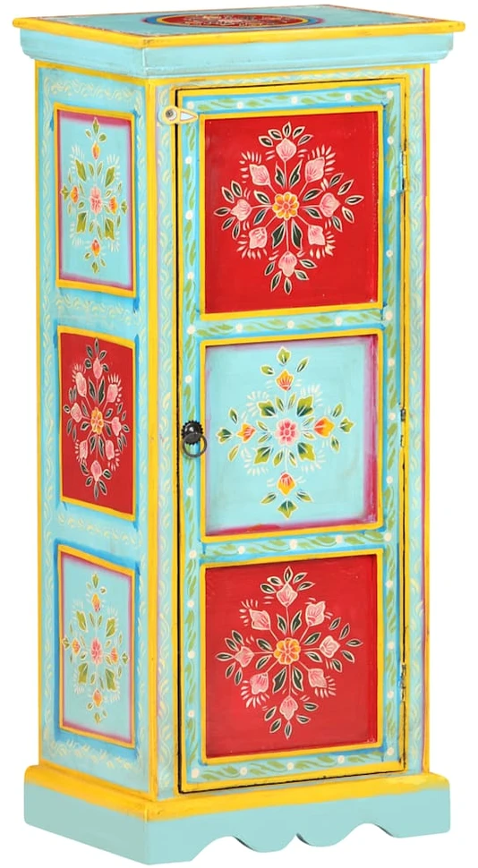Komoda, 40x30x90cm, mango masyvas, tapyta rankomis