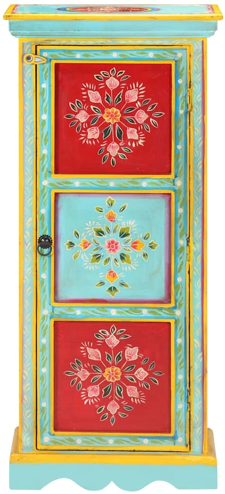 Komoda, 40x30x90cm, mango masyvas, tapyta rankomis