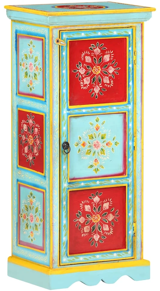 Komoda, 40x30x90cm, mango masyvas, tapyta rankomis