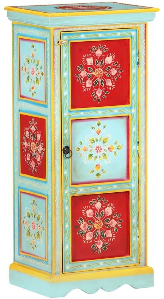 Komoda, 40x30x90cm, mango masyvas, tapyta rankomis