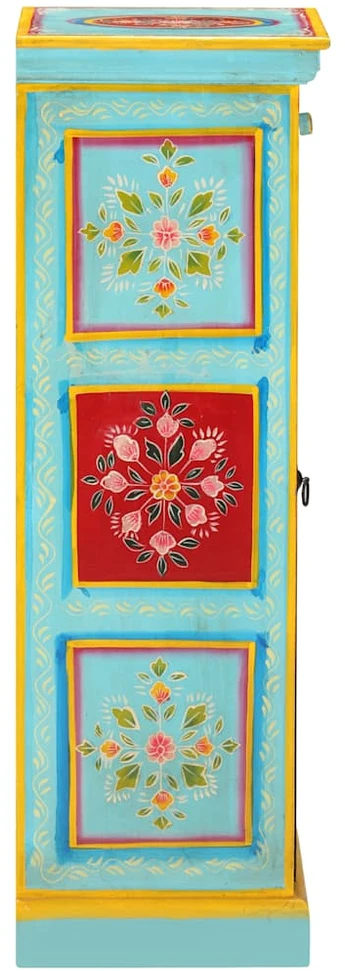 Komoda, 40x30x90cm, mango masyvas, tapyta rankomis
