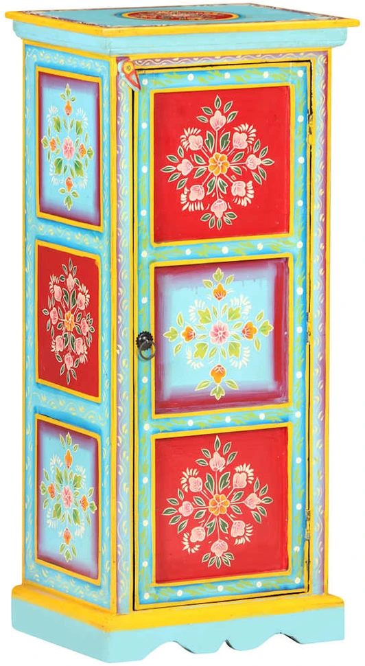Komoda, 40x30x90cm, mango masyvas, tapyta rankomis