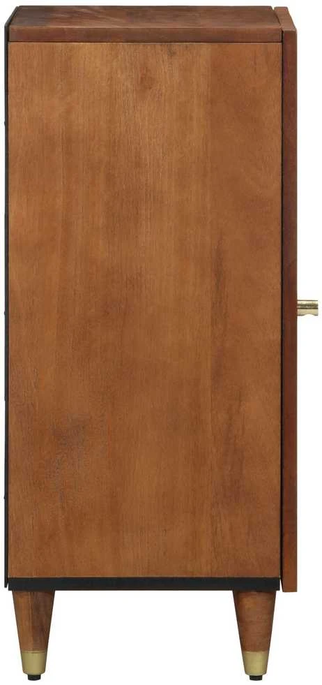 Kabalas su lentyna Ruda 40 x 33 x 75 cm Kietas mango medis