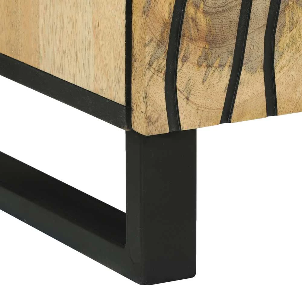 Komodas Ruda 60 x 33 x 75 cm mango medienos masyvas
