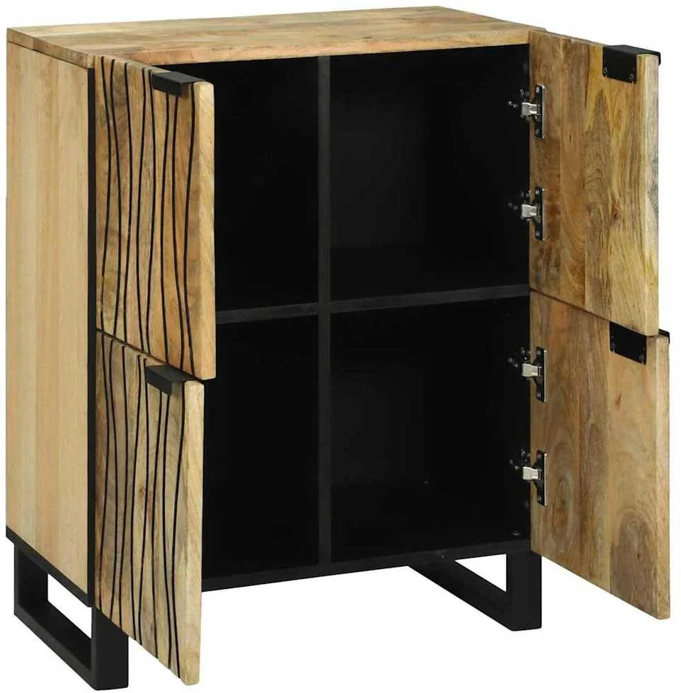 Komodas Ruda 60 x 33 x 75 cm mango medienos masyvas
