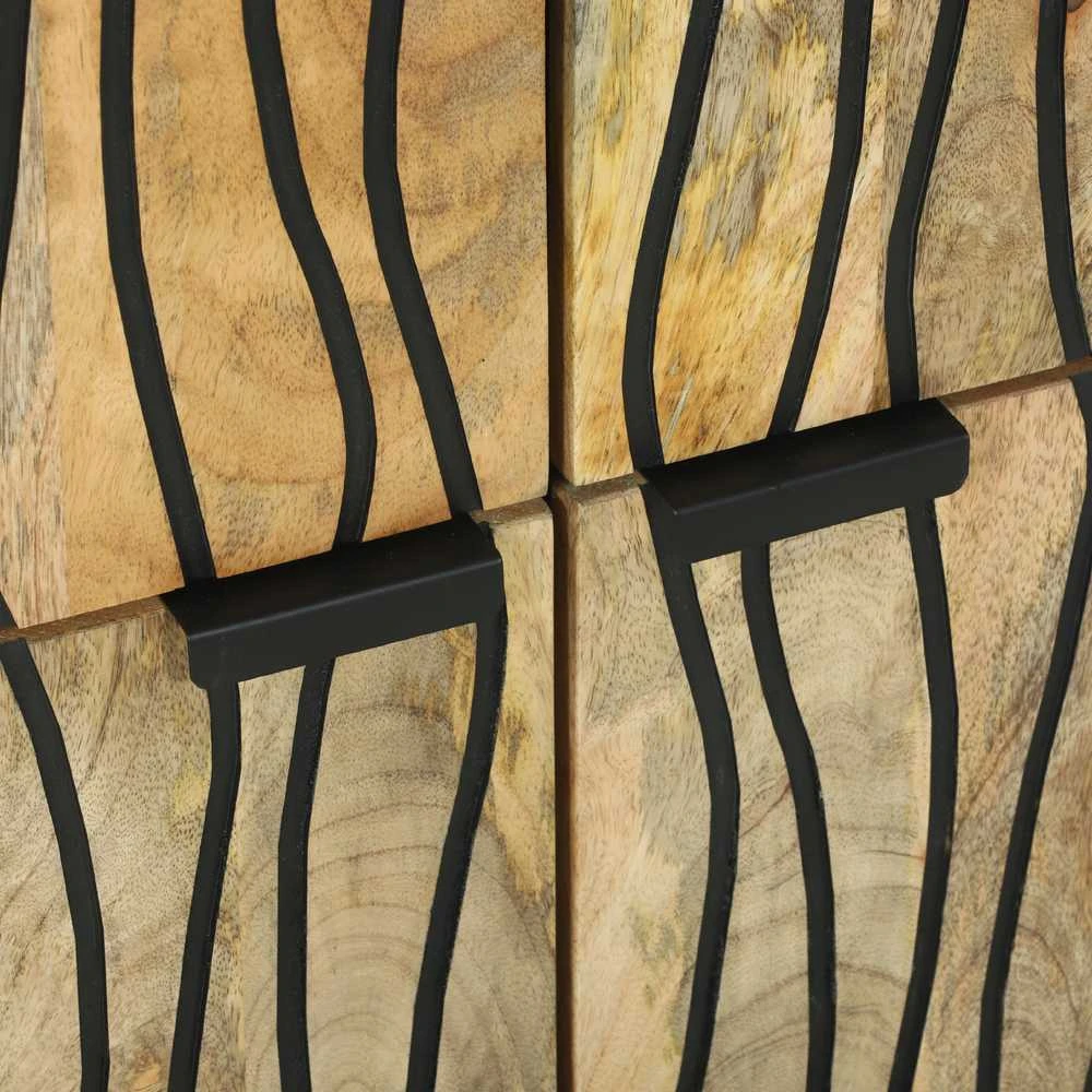 Komodas Ruda 60 x 33 x 75 cm mango medienos masyvas