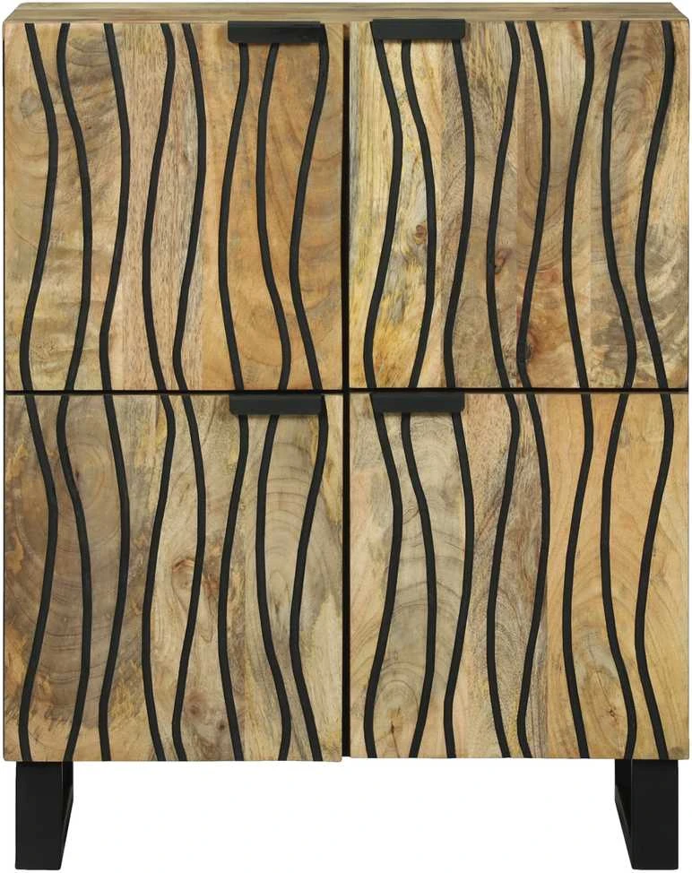 Komodas Ruda 60 x 33 x 75 cm mango medienos masyvas