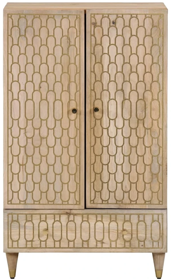 Komoda, 60x33x100cm, mango medienos masyvas