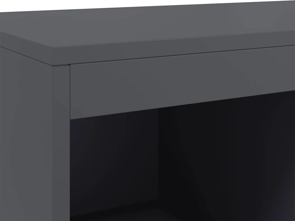 Komoda, antracito, 68x39x111,5 cm, plienas