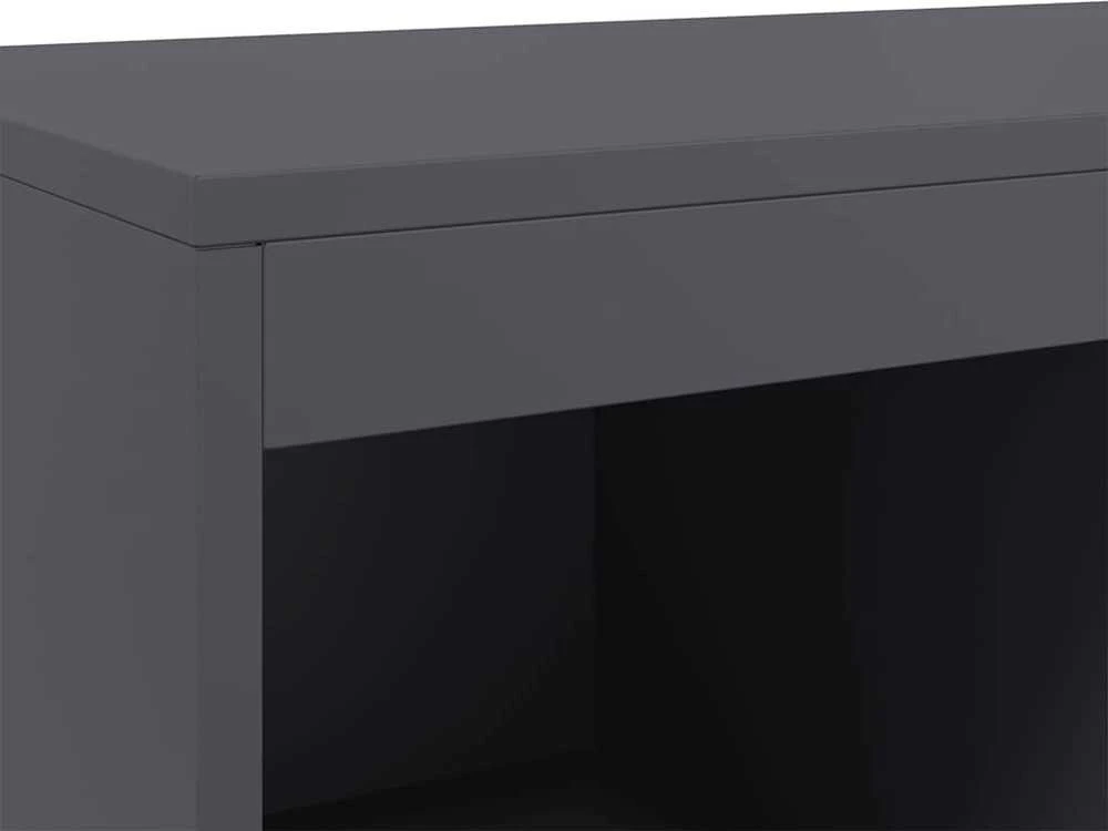 Komoda, antracito, 68x39x111,5 cm, plienas