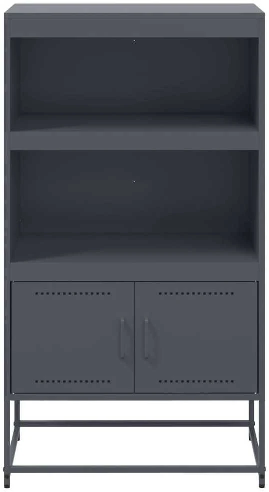 Komoda, antracito spalvos, 68,5x38,5x123,5cm, plienas