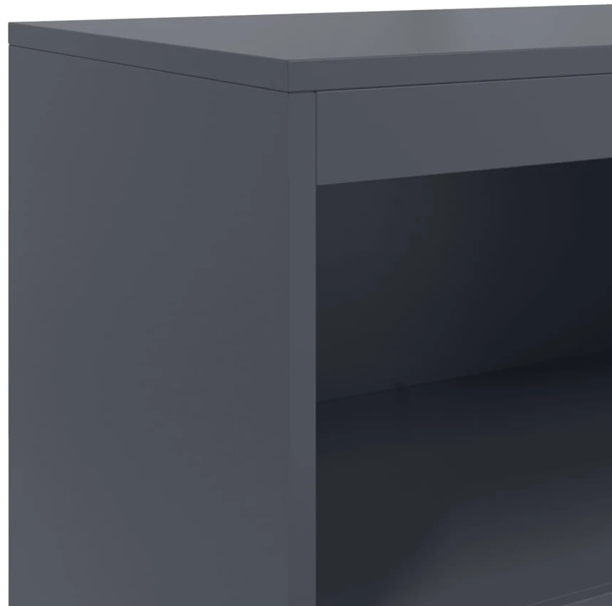 Komoda, antracito spalvos, 68,5x38,5x123,5cm, plienas
