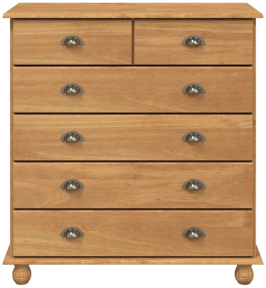 Komoda ASKIM Ruda 91 x 40 x 95,5 cm Kietos pušies mediena