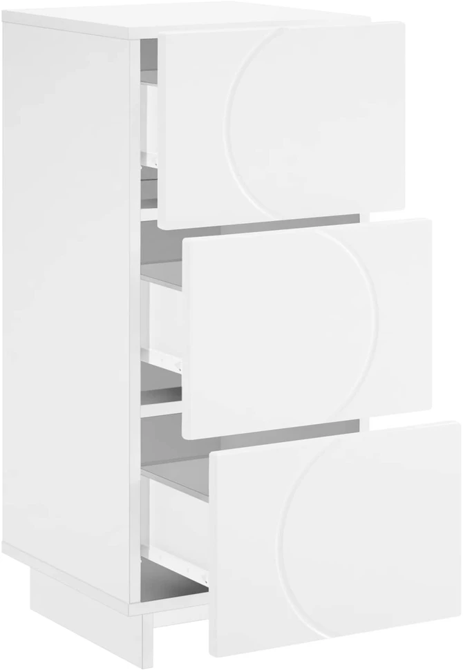 Komoda Balta 33,5 x 34,5 x 75 cm Apdirbta mediena