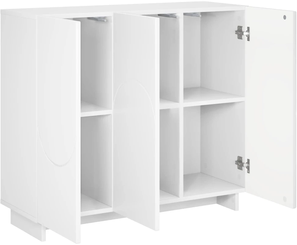 Komoda Balta 85,5 x 31 x 75 cm Apdirbta mediena