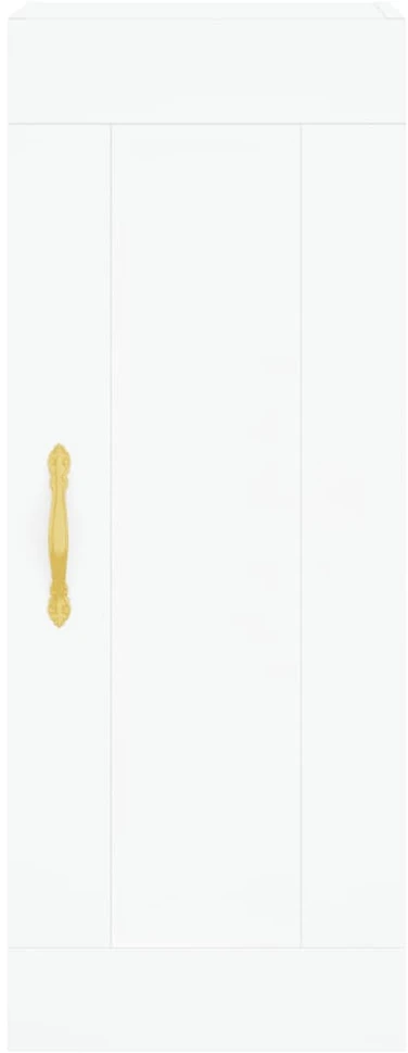 Komoda, baltos spalvos, 34,5x34x180cm, apdirbta mediena