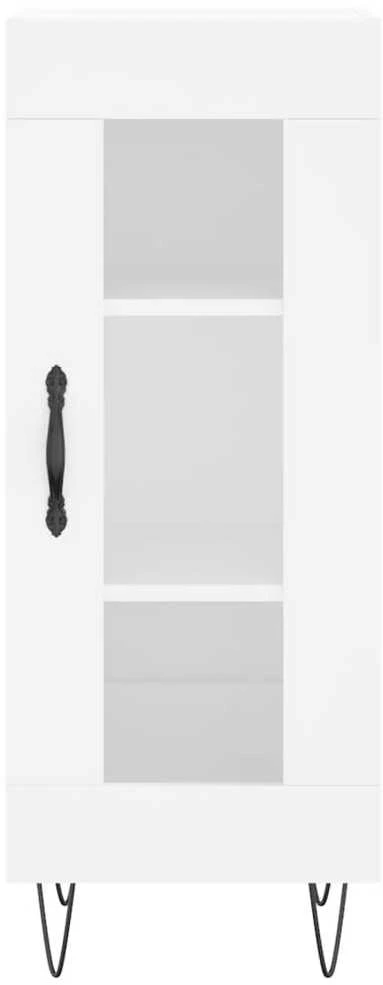 Komoda, baltos spalvos, 34,5x34x180cm, apdirbta mediena
