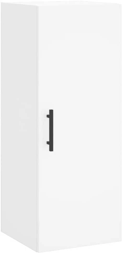 Komoda, baltos spalvos, 34,5x34x180cm, apdirbta mediena