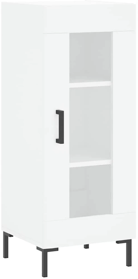 Komoda, baltos spalvos, 34,5x34x180cm, apdirbta mediena