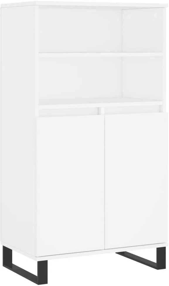 Komoda, baltos spalvos, 60x36x110cm, apdirbta mediena
