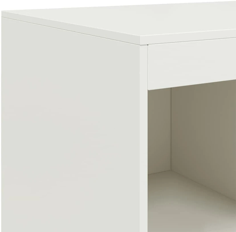 Komoda, baltos spalvos, 67x39x95cm, plienas