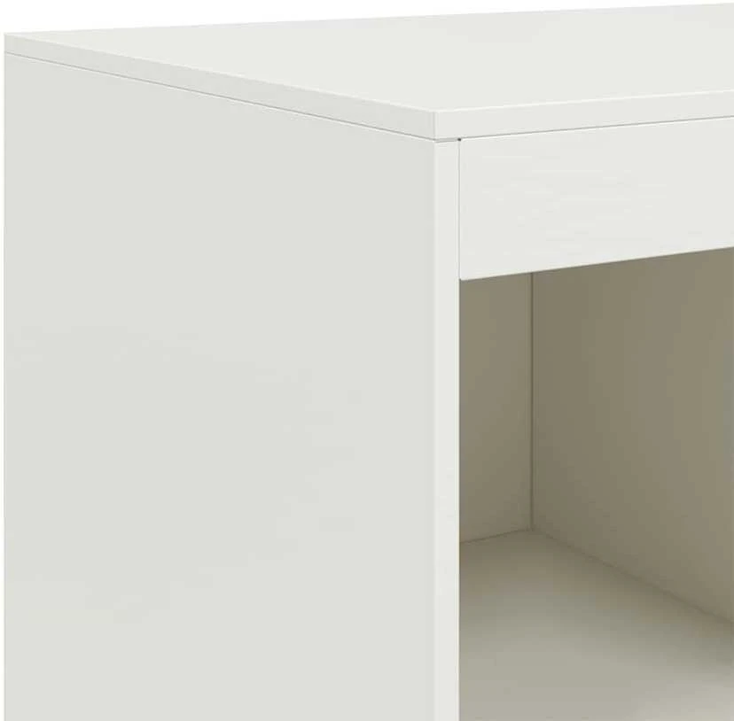 Komoda, baltos spalvos, 67x39x95cm, plienas