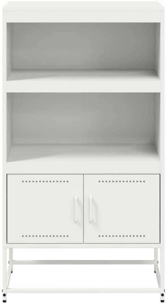 Komoda, baltos spalvos, 68,5x38,5x123,5cm, plienas