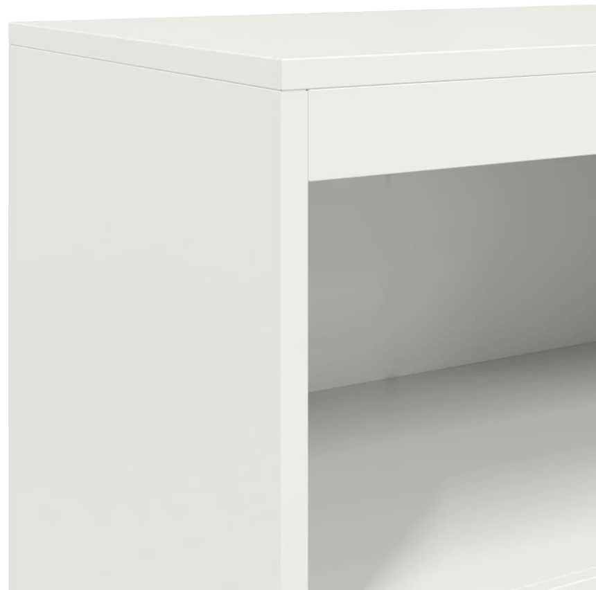 Komoda, baltos spalvos, 68,5x38,5x123,5cm, plienas
