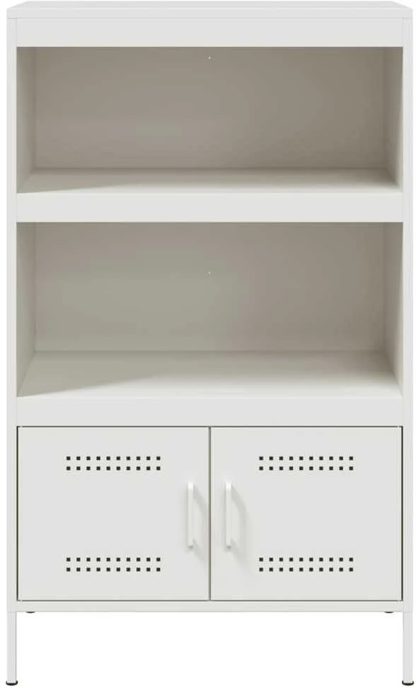 Komoda, baltos spalvos, 68x39x113cm, plienas