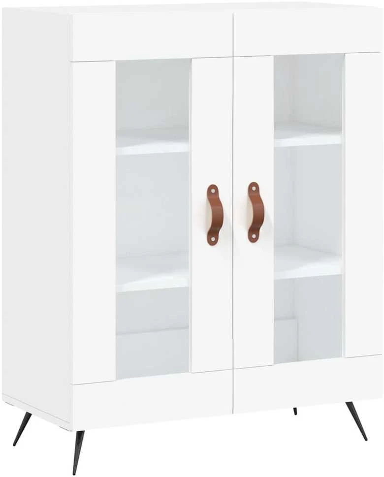 Komoda, baltos spalvos, 69,5x34x180cm, apdirbta mediena