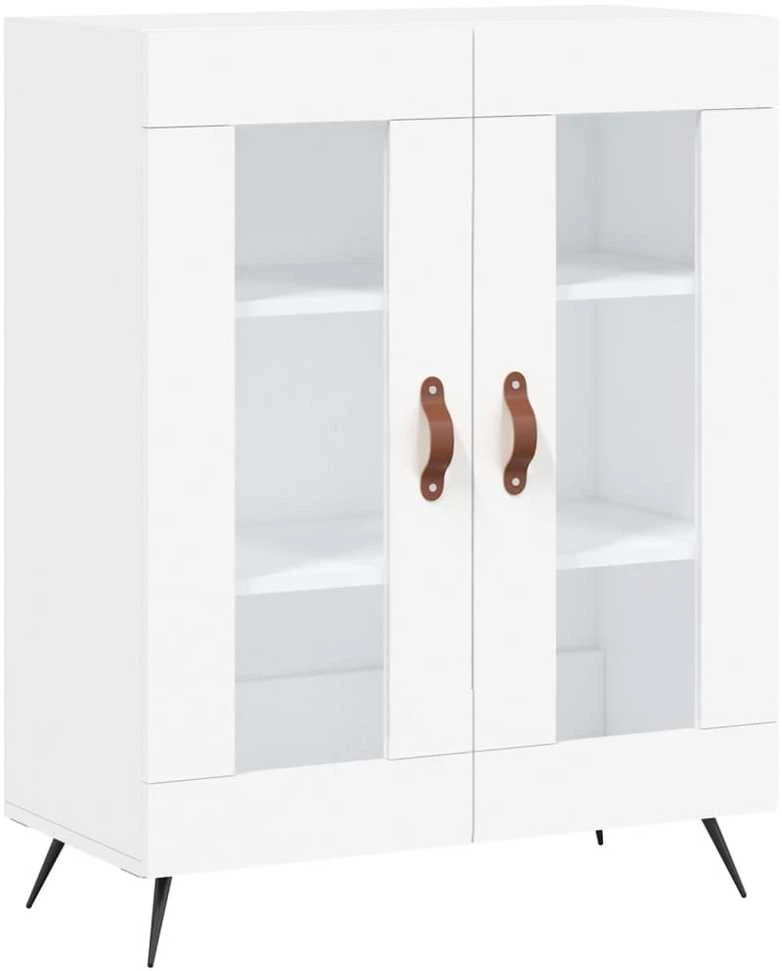 Komoda, baltos spalvos, 69,5x34x180cm, apdirbta mediena