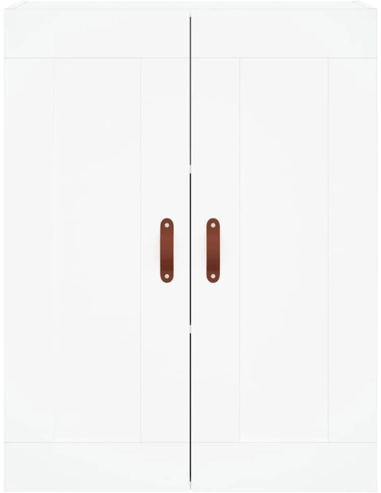 Komoda, baltos spalvos, 69,5x34x180cm, apdirbta mediena