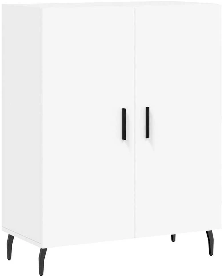 Komoda, baltos spalvos, 69,5x34x180cm, apdirbta mediena