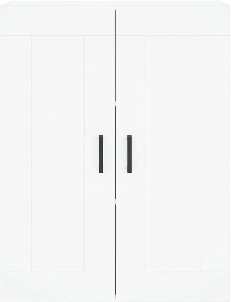 Komoda, baltos spalvos, 69,5x34x180cm, apdirbta mediena
