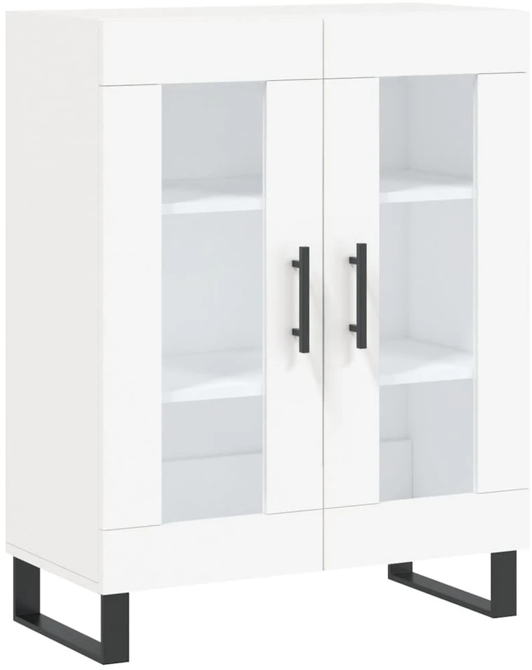 Komoda, baltos spalvos, 69,5x34x180cm, apdirbta mediena