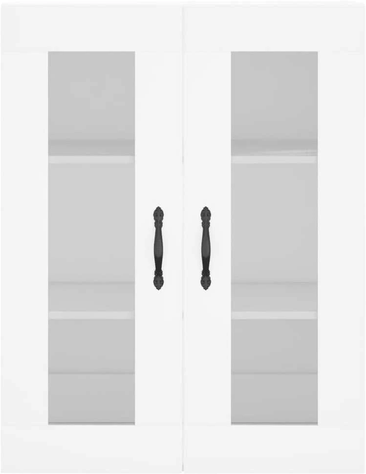 Komoda, baltos spalvos, 69,5x34x180cm, apdirbta mediena