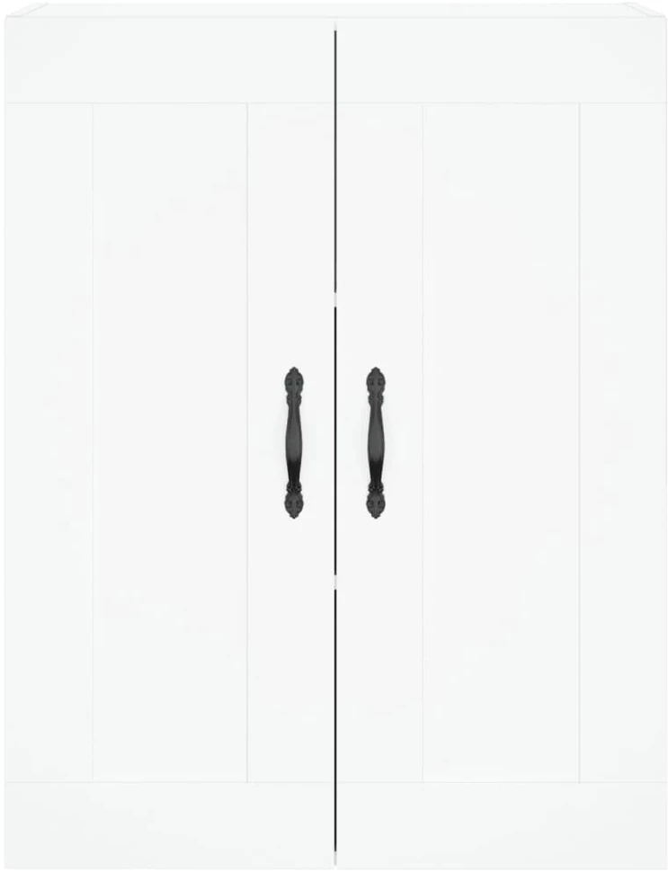 Komoda, baltos spalvos, 69,5x34x180cm, apdirbta mediena