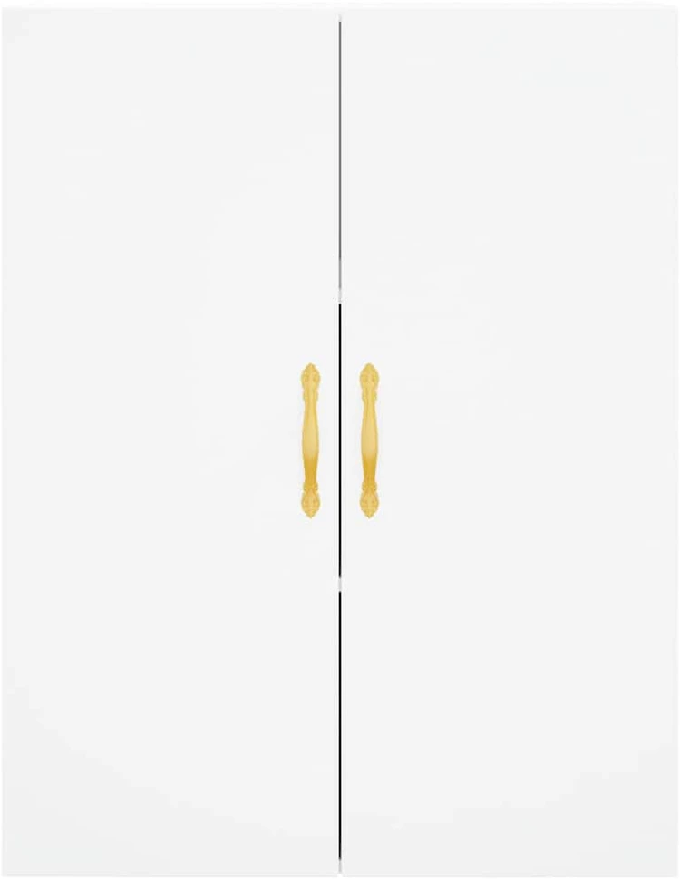 Komoda, baltos spalvos, 69,5x34x180cm, apdirbta mediena