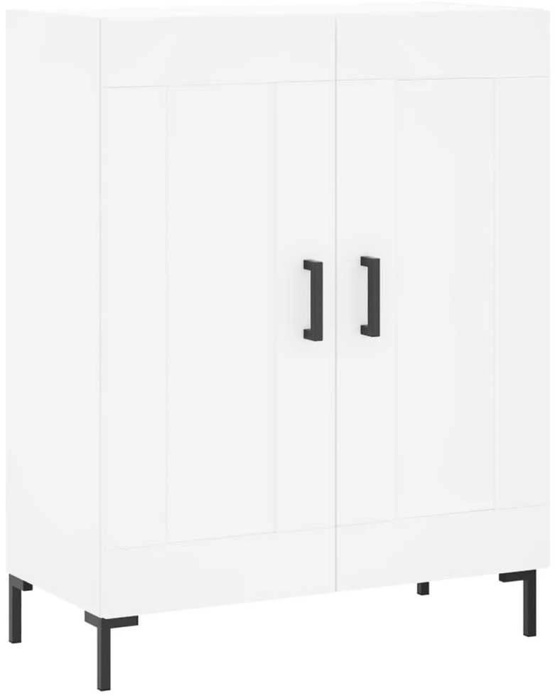 Komoda, baltos spalvos, 69,5x34x180cm, apdirbta mediena