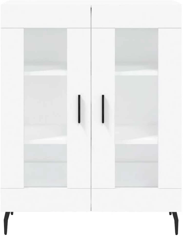 Komoda, baltos spalvos, 69,5x34x180cm, apdirbta mediena