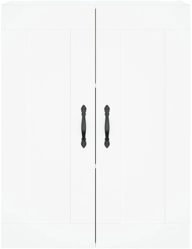Komoda, baltos spalvos, 69,5x34x180cm, apdirbta mediena
