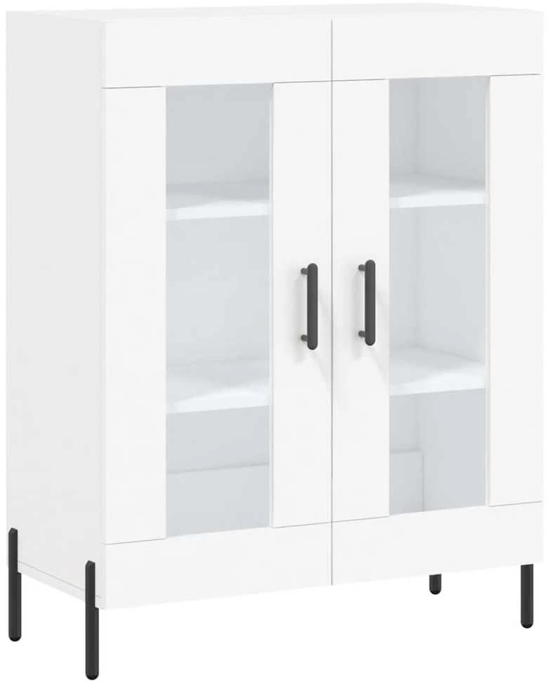 Komoda, baltos spalvos, 69,5x34x180cm, apdirbta mediena
