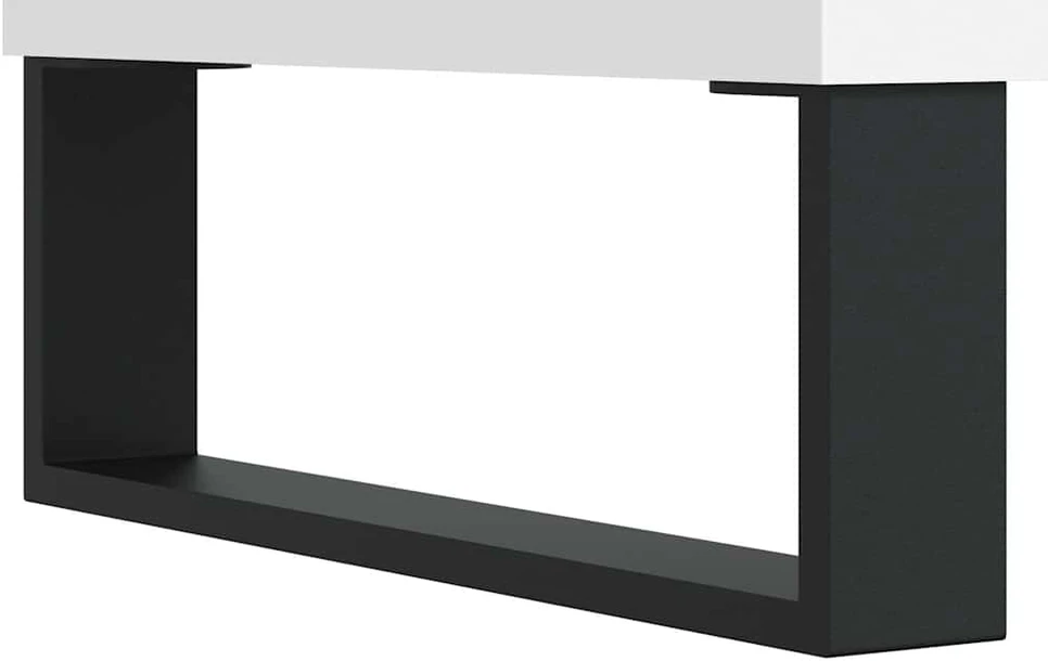 Komoda, baltos spalvos, 69,5x34x180cm, apdirbta mediena