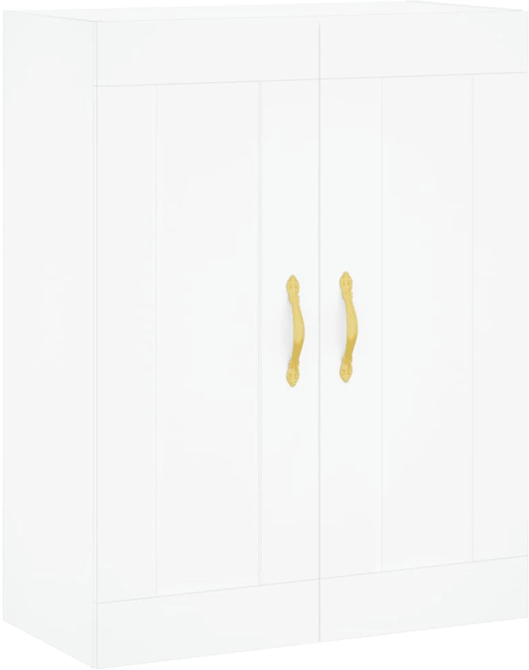 Komoda, baltos spalvos, 69,5x34x180cm, apdirbta mediena