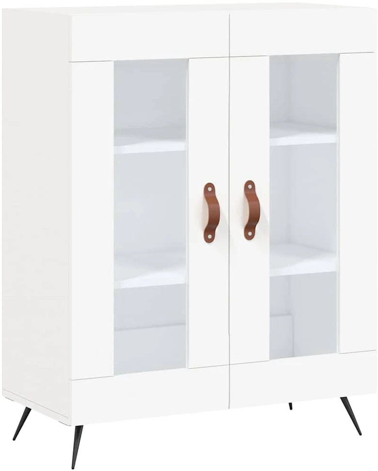 Komoda, baltos spalvos, 69,5x34x180cm, apdirbta mediena