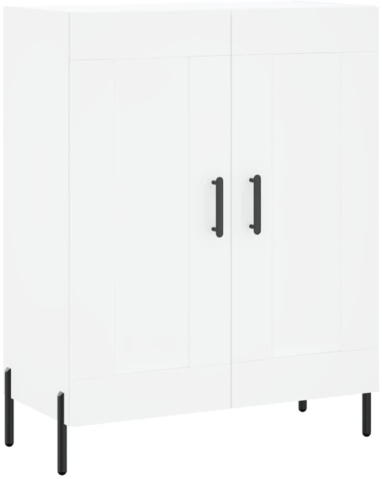 Komoda, baltos spalvos, 69,5x34x180cm, apdirbta mediena