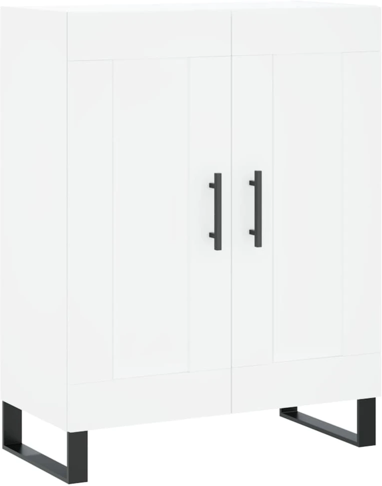 Komoda, baltos spalvos, 69,5x34x180cm, apdirbta mediena