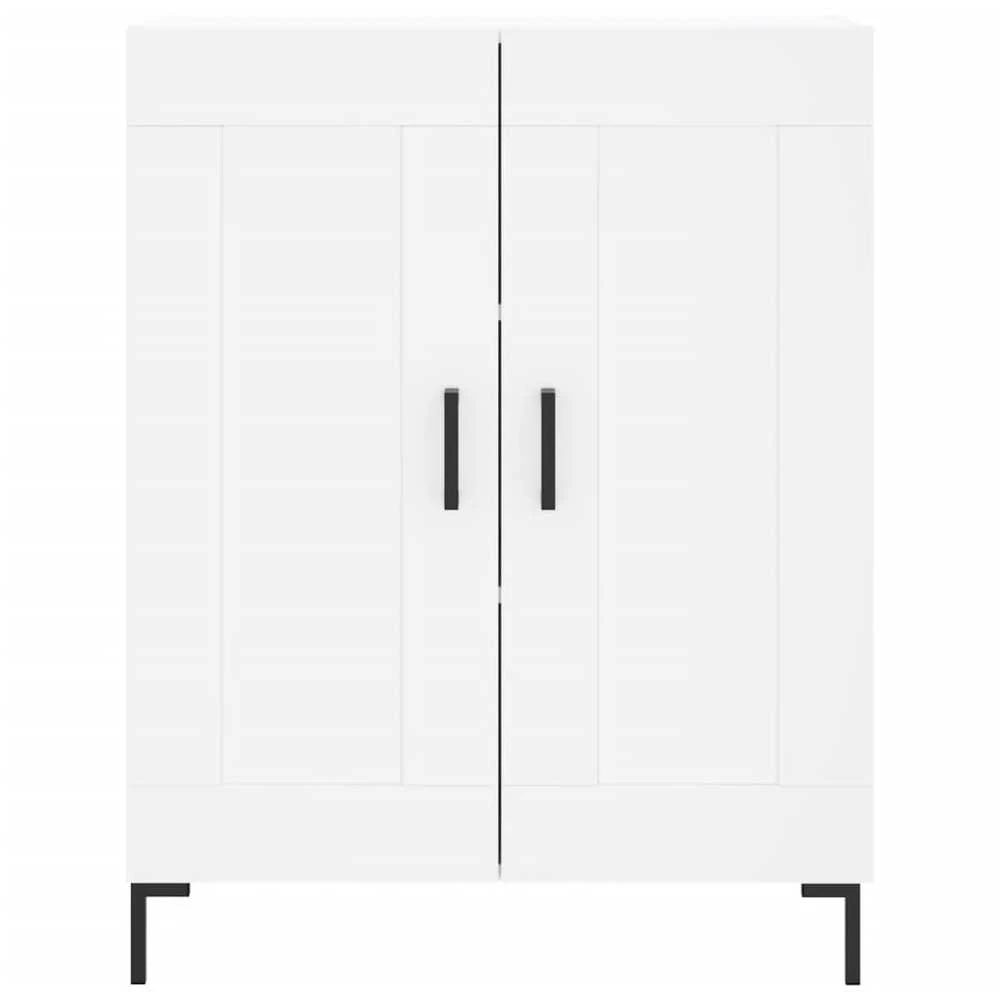 Komoda, baltos spalvos, 69,5x34x180cm, apdirbta mediena